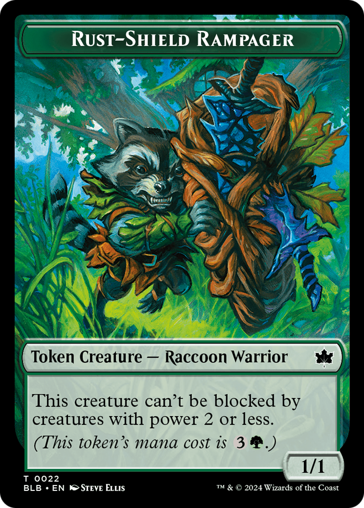 Rust-Shield Rampager Token [Bloomburrow Tokens] | Lots Moore NSW