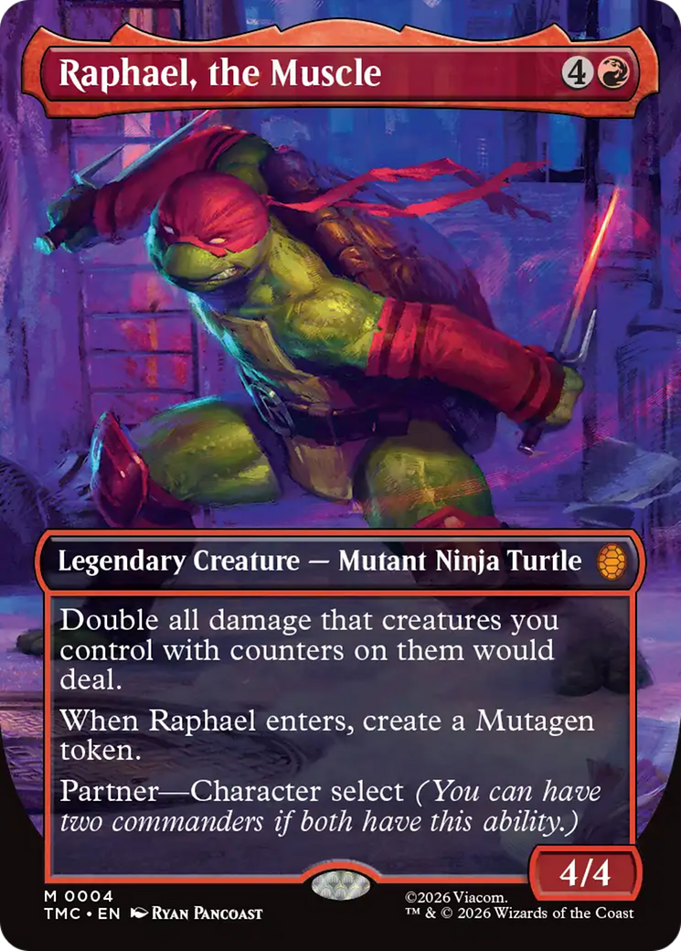Raphael, the Muscle (Borderless) [Teenage Mutant Ninja Turtles Commander] | Lots Moore NSW