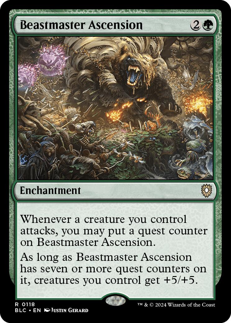 Beastmaster Ascension [Bloomburrow Commander] | Lots Moore NSW