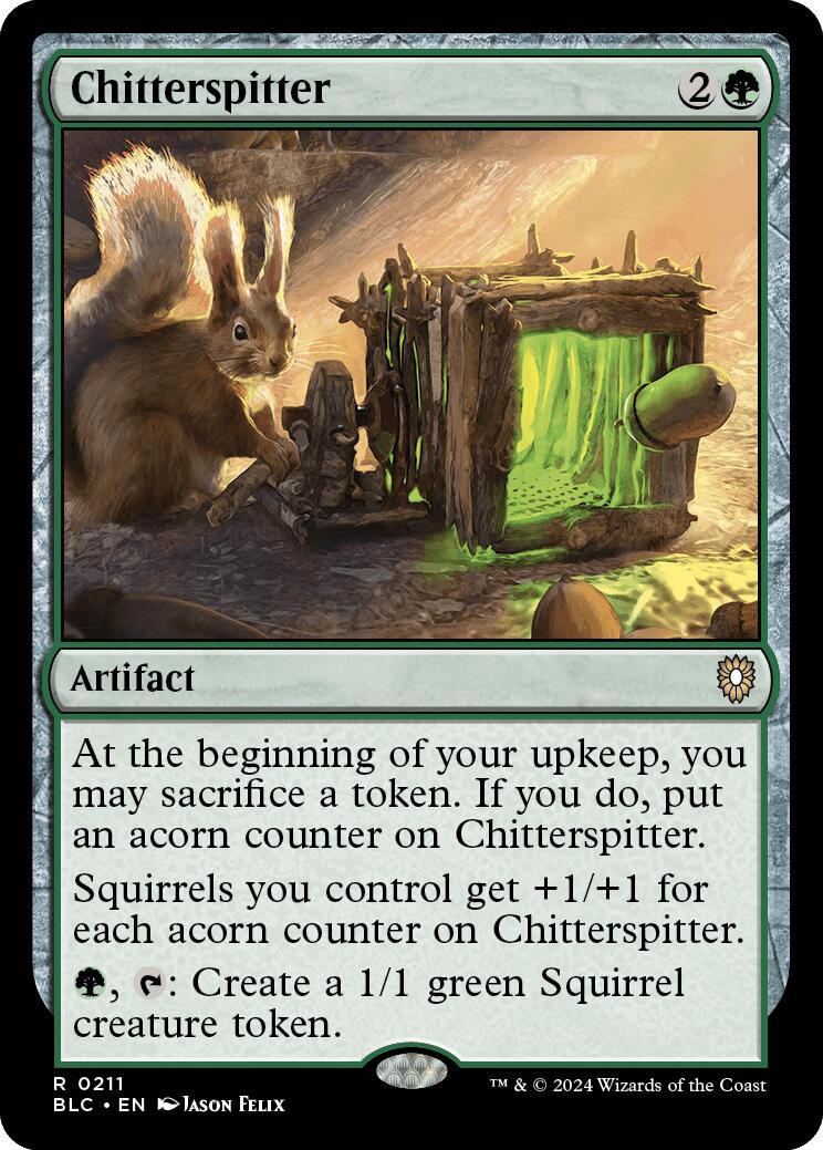 Chitterspitter [Bloomburrow Commander] | Lots Moore NSW