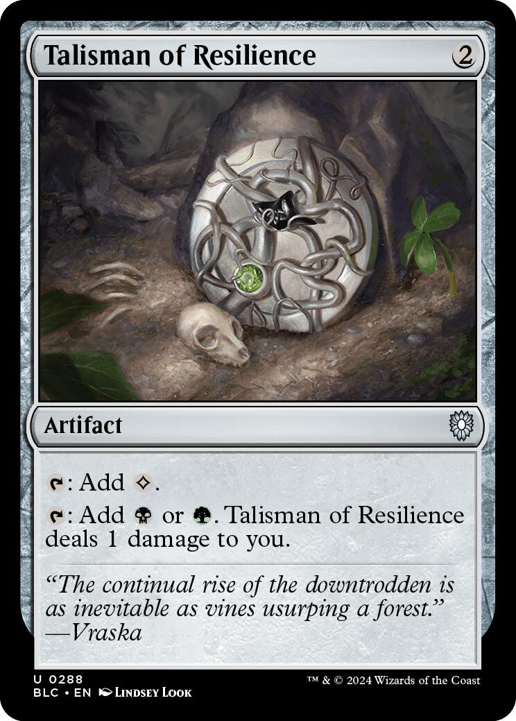 Talisman of Resilience [Bloomburrow Commander] | Lots Moore NSW