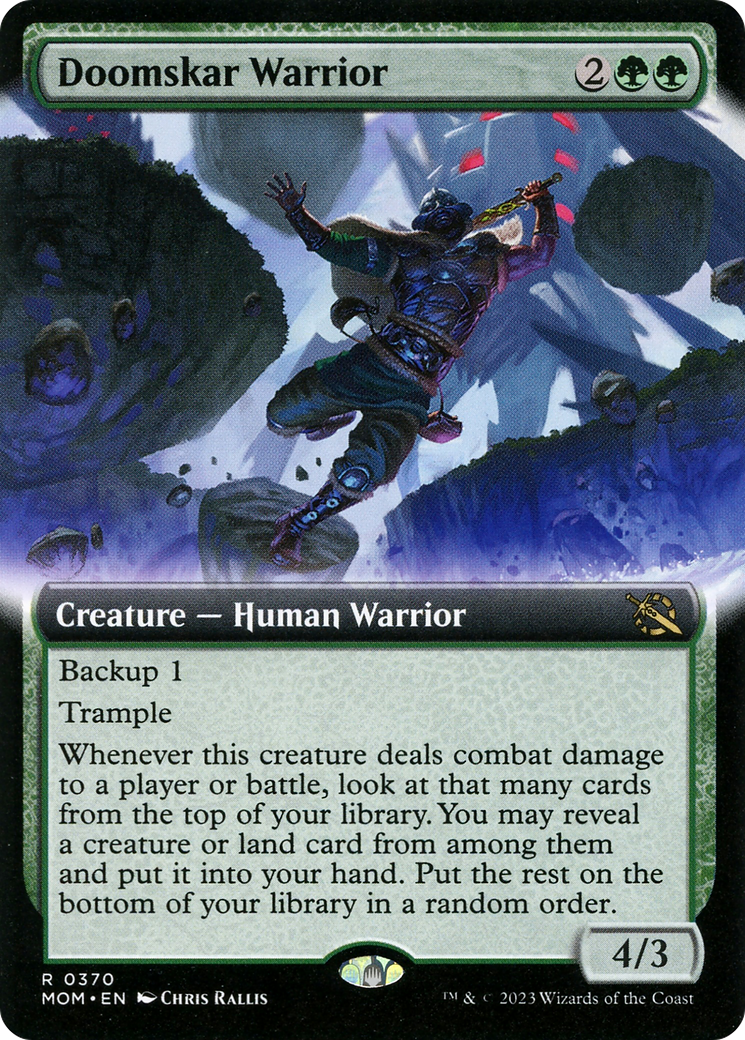 Doomskar Warrior (Extended Art) [March of the Machine] | Lots Moore NSW