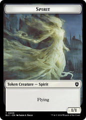 Spirit // Faerie Double-Sided Token [Bloomburrow Commander Tokens] | Lots Moore NSW