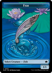 Bird (011) // Fish Double-Sided Token [Bloomburrow Commander Tokens] | Lots Moore NSW