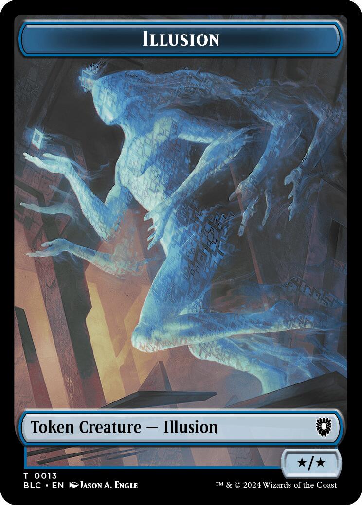 Illusion // Goblin Double-Sided Token [Bloomburrow Commander Tokens] | Lots Moore NSW