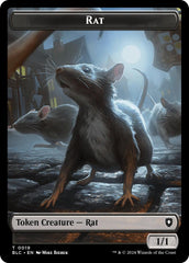 Rat // Raccoon Double-Sided Token [Bloomburrow Commander Tokens] | Lots Moore NSW