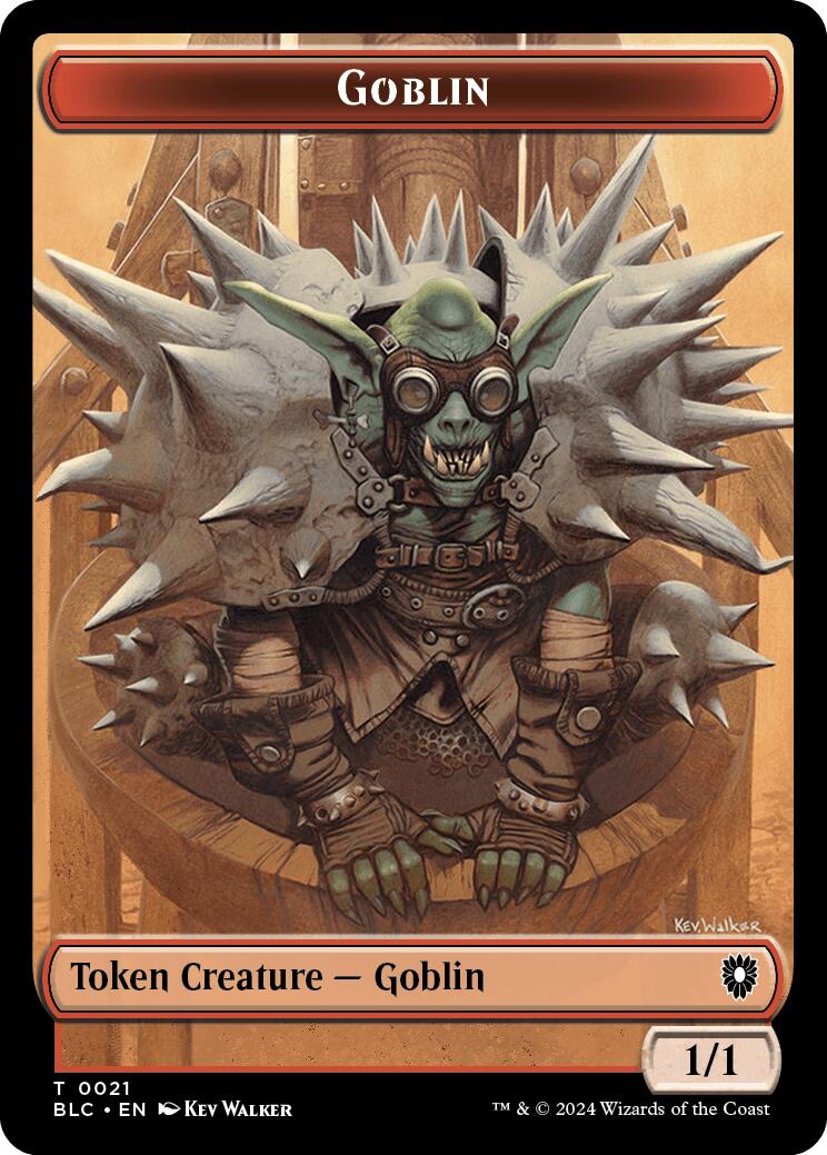 Goblin // Thopter Double-Sided Token [Bloomburrow Commander Tokens] | Lots Moore NSW