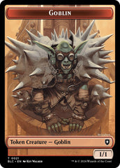 Goblin // Thopter Double-Sided Token [Bloomburrow Commander Tokens] | Lots Moore NSW