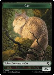 Cat // Beast (025) Double-Sided Token [Bloomburrow Commander Tokens] | Lots Moore NSW