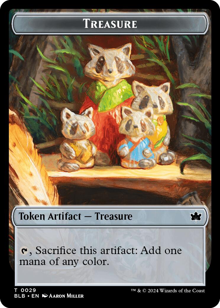 Prosperous Bandit // Treasure Double-Sided Token [Bloomburrow Commander Tokens] | Lots Moore NSW