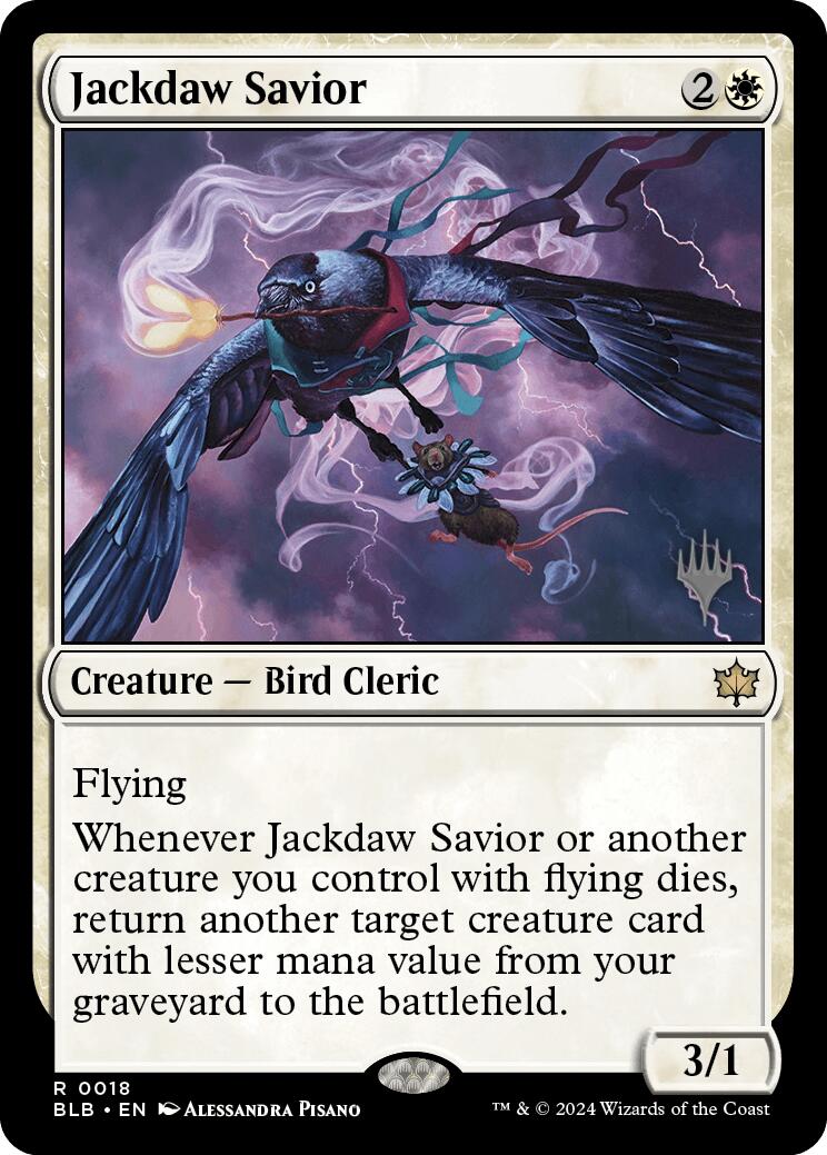 Jackdaw Savior (Promo Pack) [Bloomburrow Promos] | Lots Moore NSW