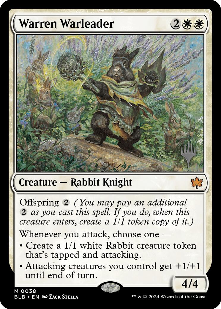 Warren Warleader (Promo Pack) [Bloomburrow Promos] | Lots Moore NSW