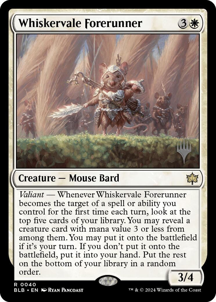 Whiskervale Forerunner (Promo Pack) [Bloomburrow Promos] | Lots Moore NSW