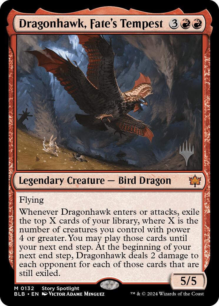 Dragonhawk, Fate's Tempest (Promo Pack) [Bloomburrow Promos] | Lots Moore NSW