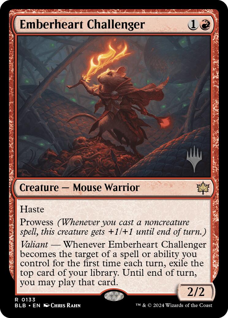 Emberheart Challenger (Promo Pack) [Bloomburrow Promos] | Lots Moore NSW