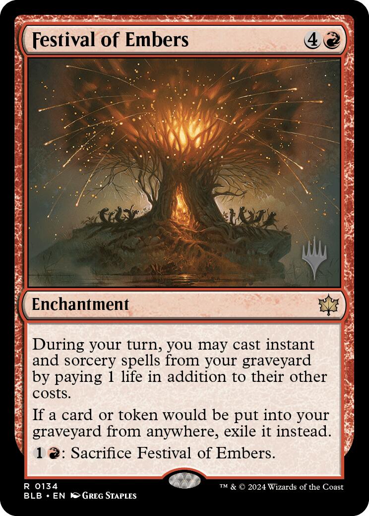 Festival of Embers (Promo Pack) [Bloomburrow Promos] | Lots Moore NSW