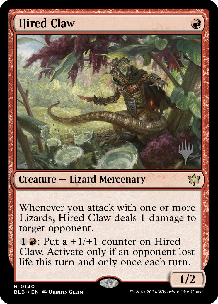 Hired Claw (Promo Pack) [Bloomburrow Promos] | Lots Moore NSW