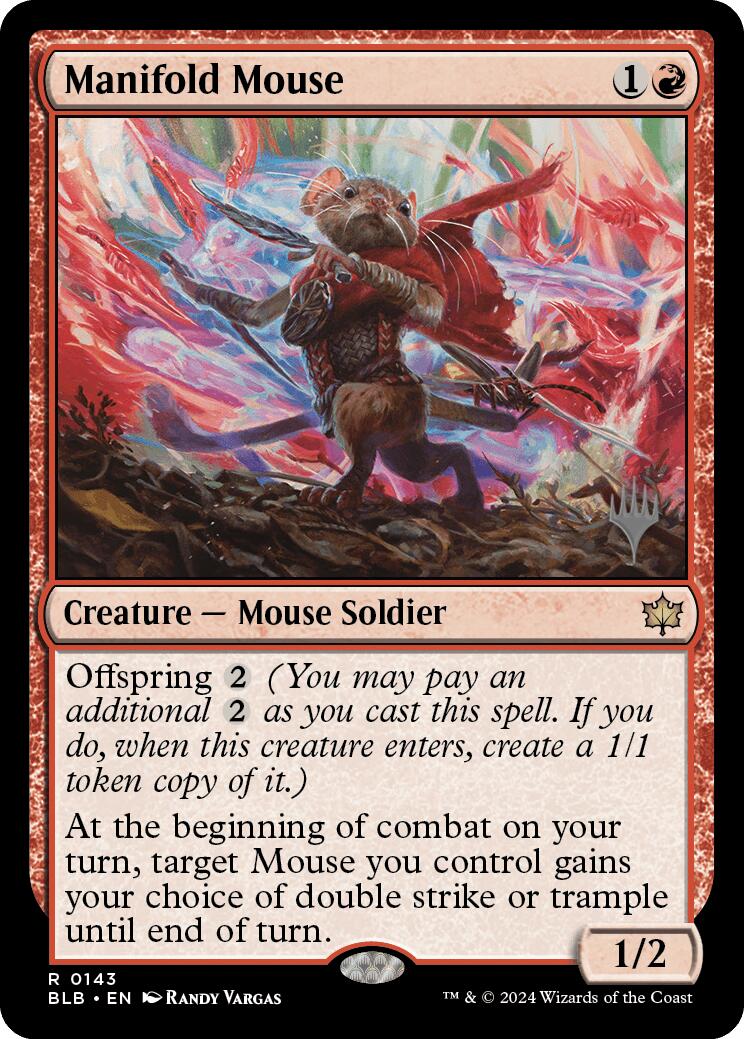 Manifold Mouse (Promo Pack) [Bloomburrow Promos] | Lots Moore NSW