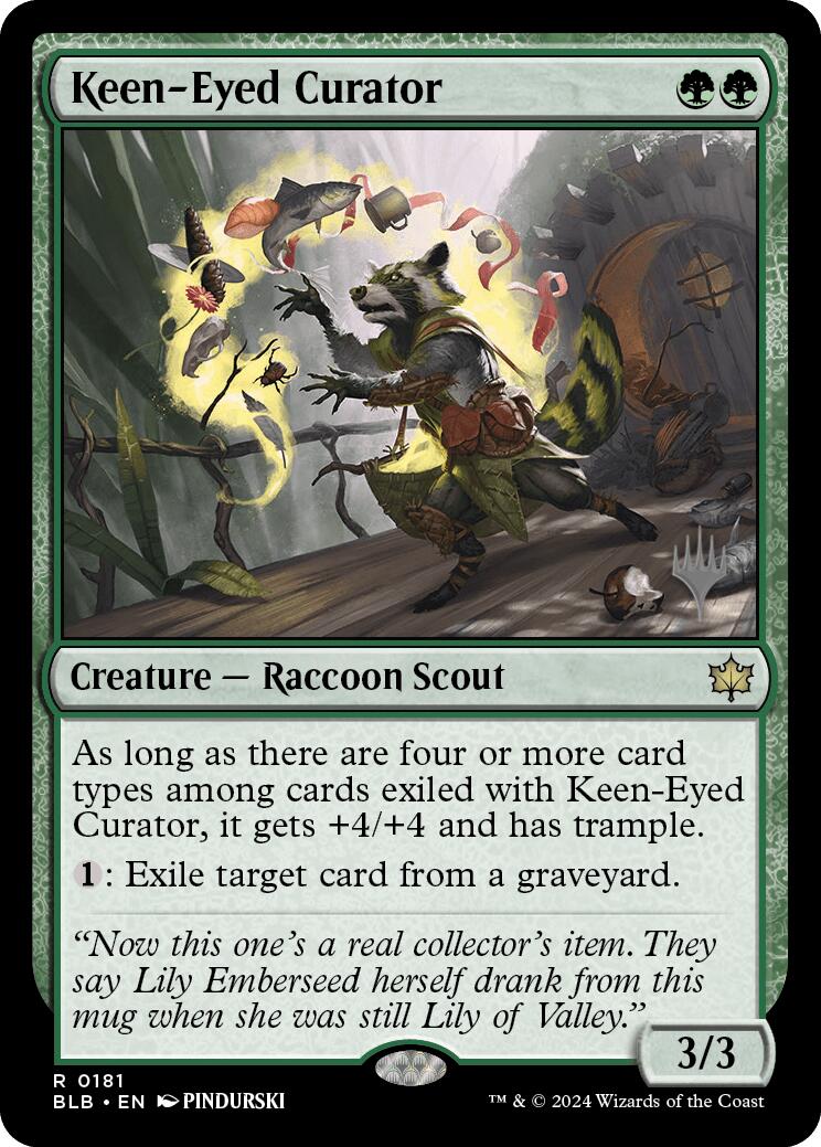 Keen-Eyed Curator (Promo Pack) [Bloomburrow Promos] | Lots Moore NSW