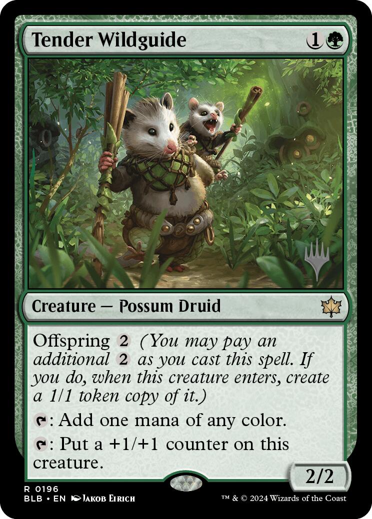 Tender Wildguide (Promo Pack) [Bloomburrow Promos] | Lots Moore NSW