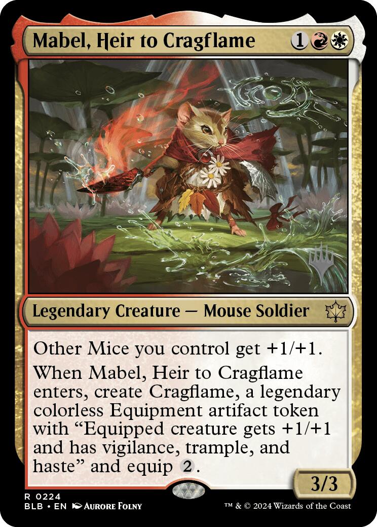 Mabel, Heir to Cragflame (Promo Pack) [Bloomburrow Promos] | Lots Moore NSW