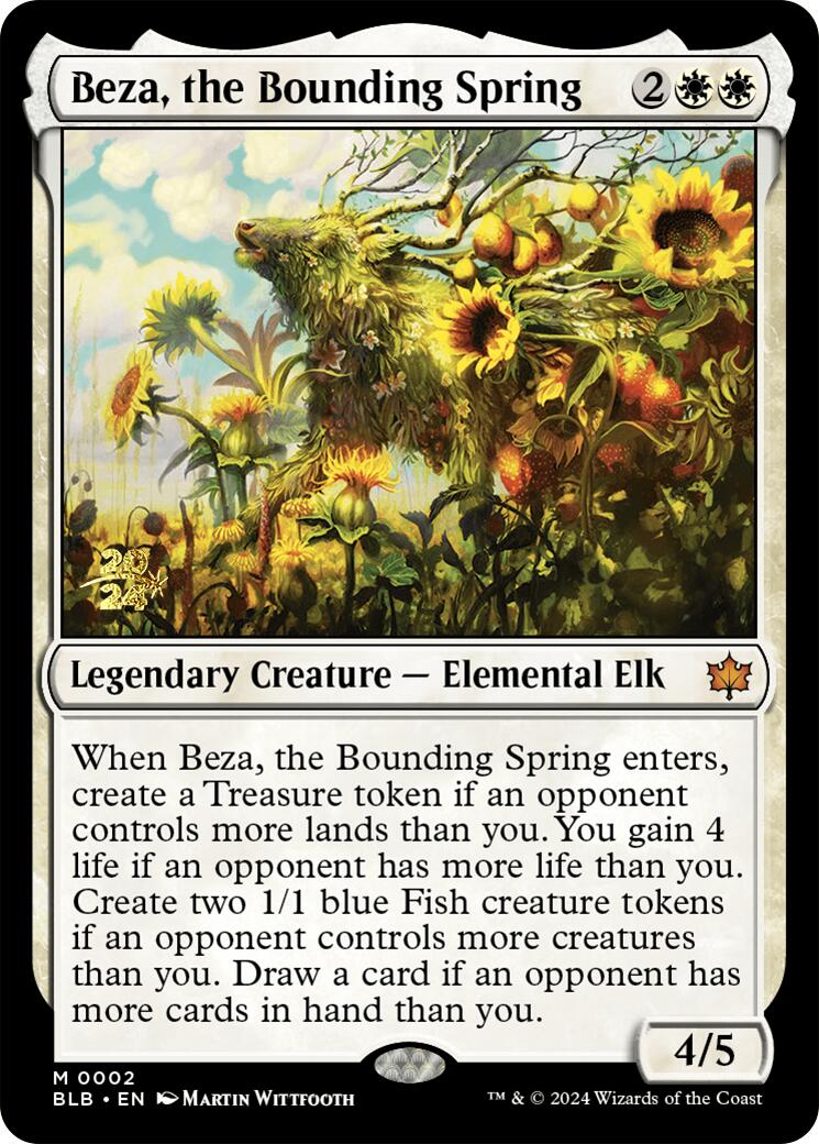 Beza, the Bounding Spring [Bloomburrow Prerelease Promos] | Lots Moore NSW