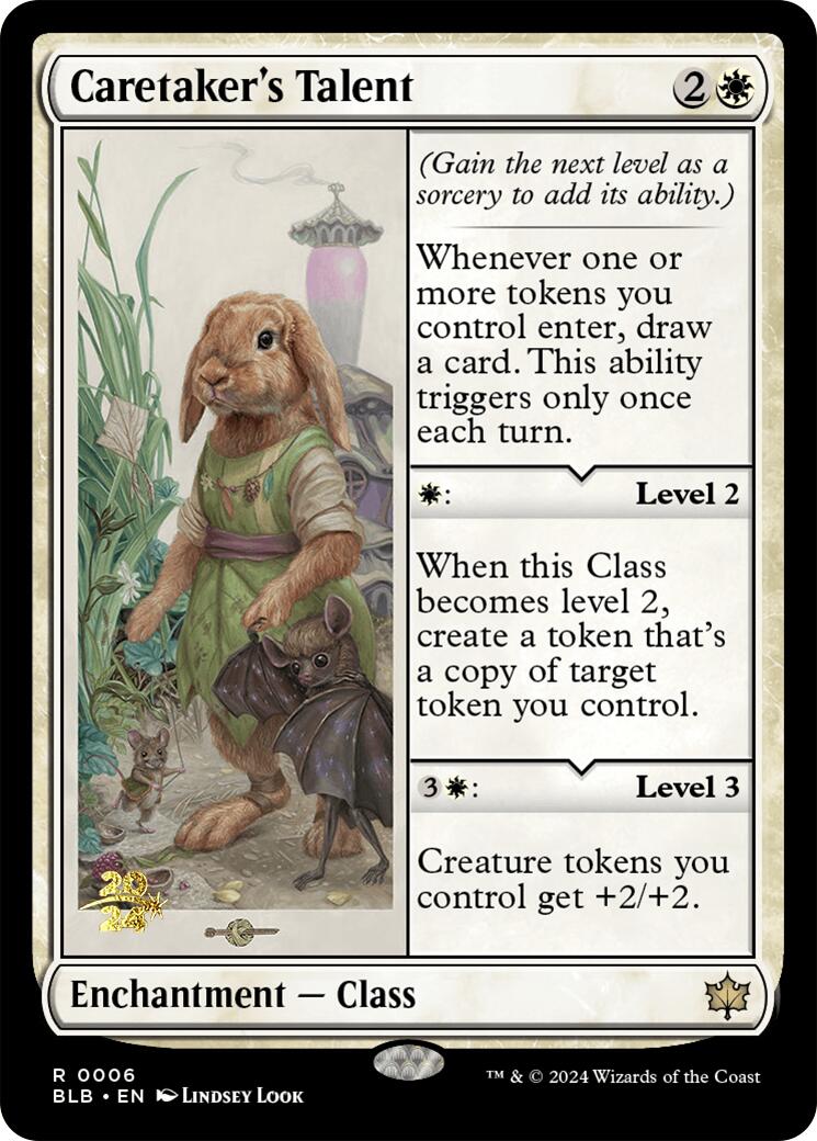 Caretaker's Talent [Bloomburrow Prerelease Promos] | Lots Moore NSW