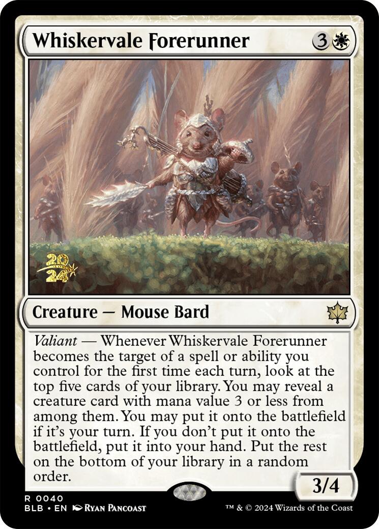 Whiskervale Forerunner [Bloomburrow Prerelease Promos] | Lots Moore NSW