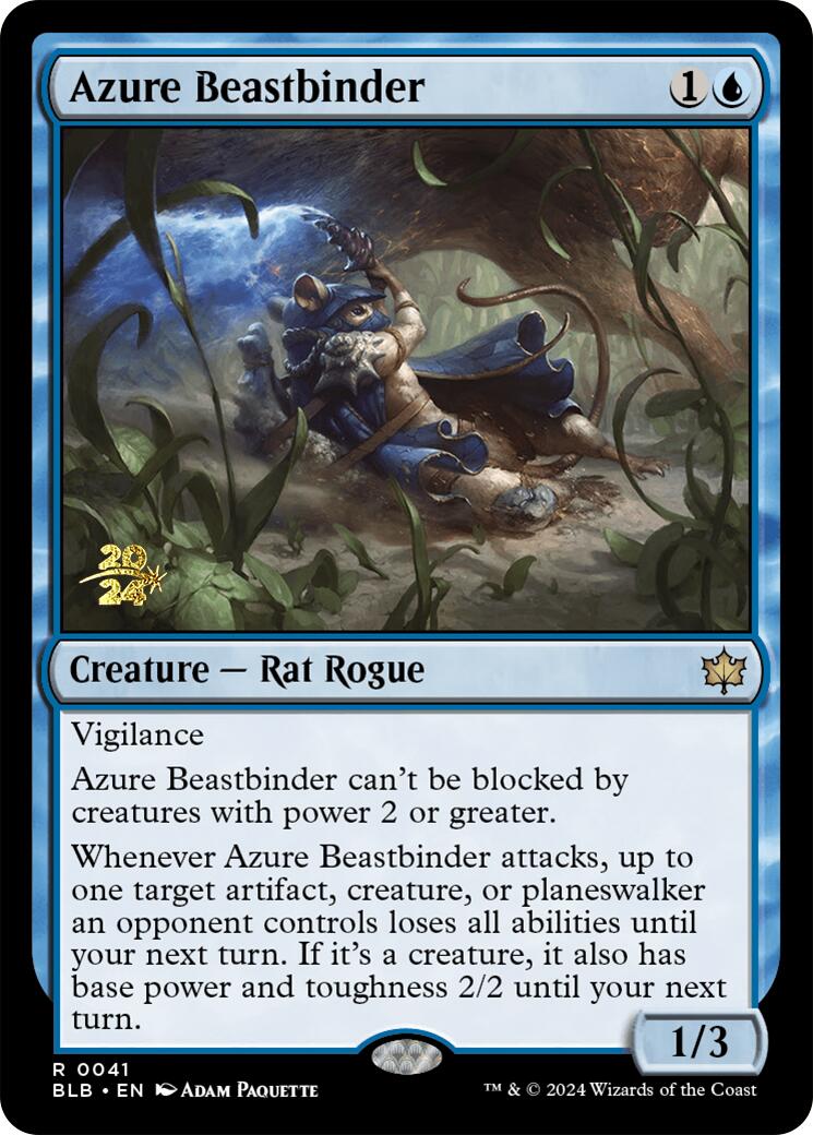 Azure Beastbinder [Bloomburrow Prerelease Promos] | Lots Moore NSW