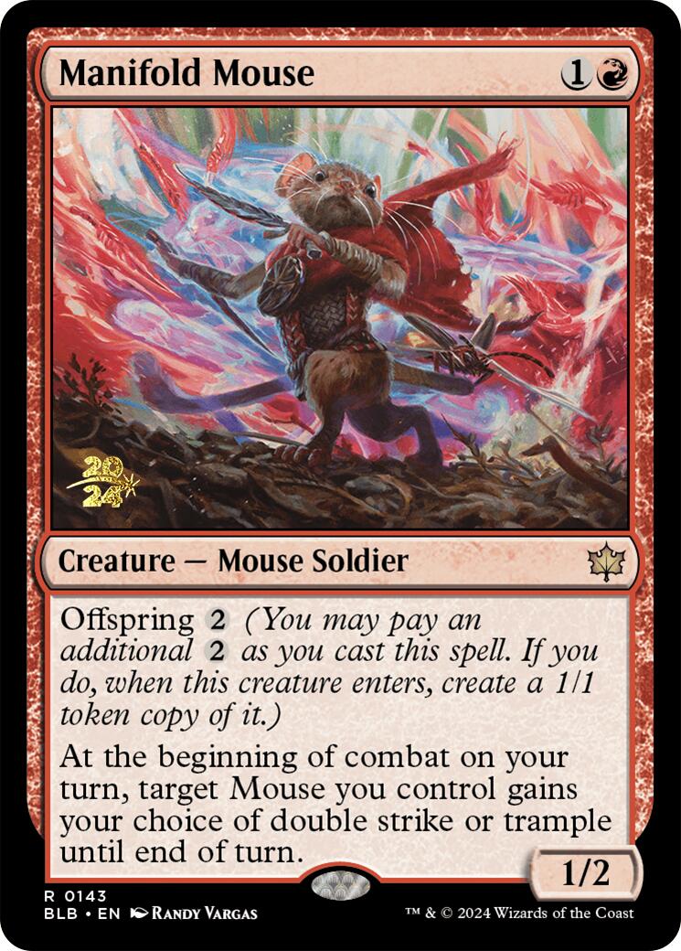 Manifold Mouse [Bloomburrow Prerelease Promos] | Lots Moore NSW