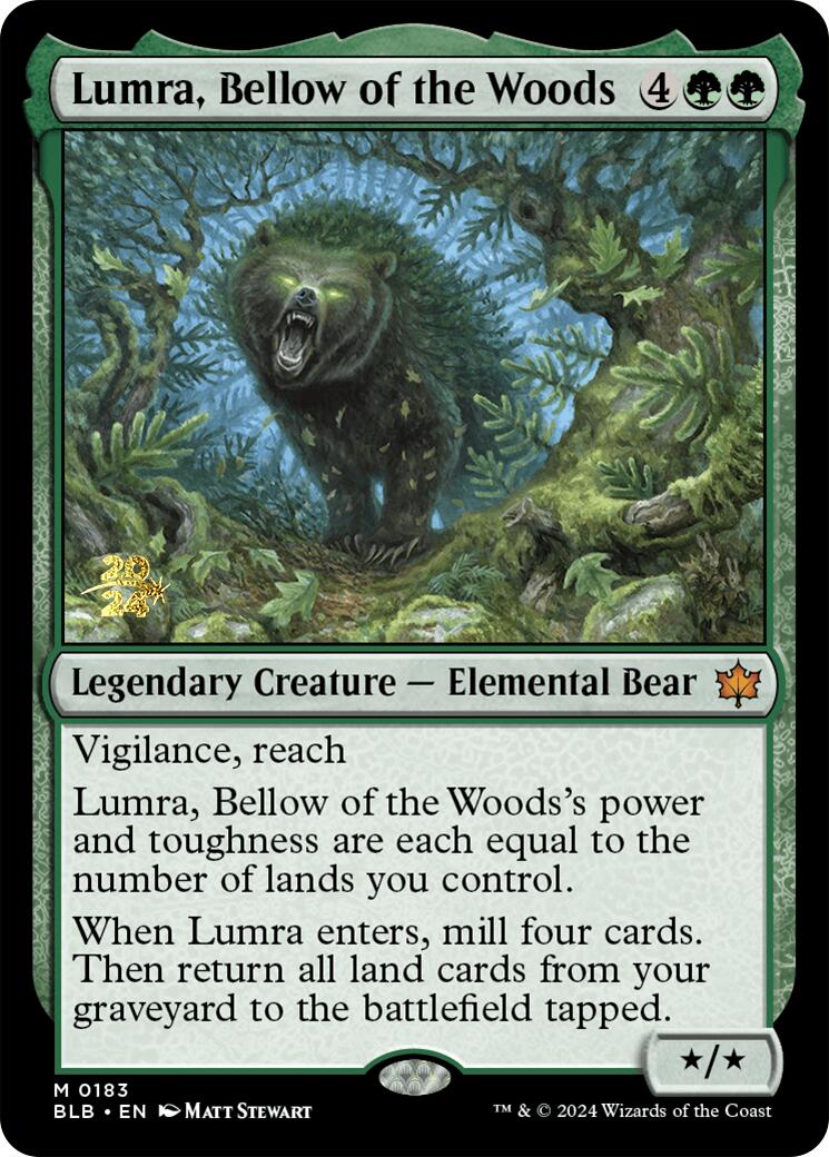 Lumra, Bellow of the Woods [Bloomburrow Prerelease Promos] | Lots Moore NSW