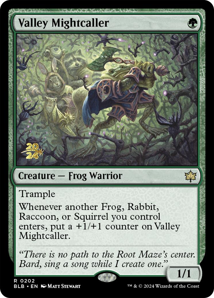 Valley Mightcaller [Bloomburrow Prerelease Promos] | Lots Moore NSW