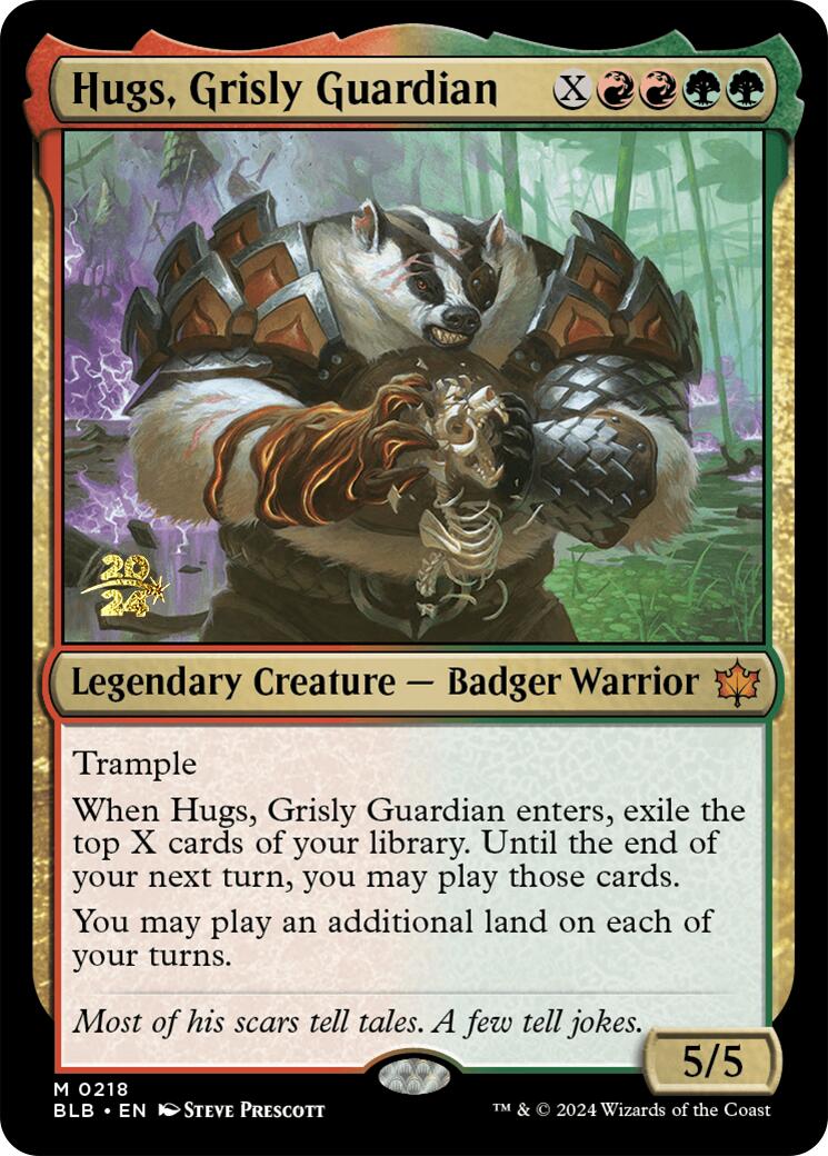 Hugs, Grisly Guardian [Bloomburrow Prerelease Promos] | Lots Moore NSW