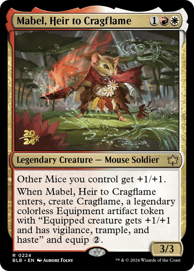 Mabel, Heir to Cragflame [Bloomburrow Prerelease Promos] | Lots Moore NSW