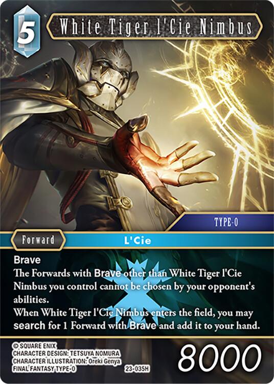 White Tiger l'Cie Nimbus [Hidden Trials] | Lots Moore NSW