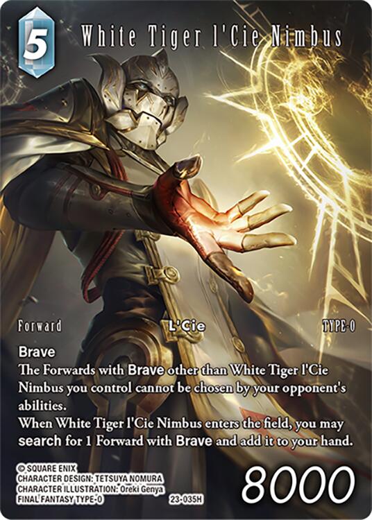 White Tiger l'Cie Nimbus (Full Art) [Hidden Trials] | Lots Moore NSW