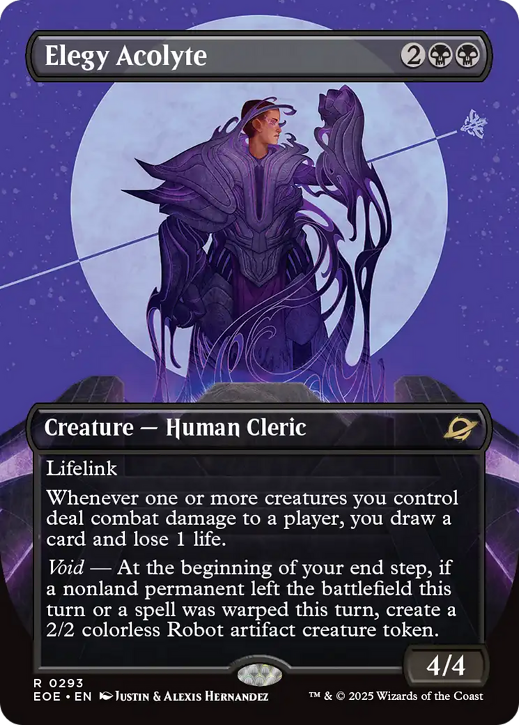 Elegy Acolyte (Borderless) [Edge of Eternities] | Lots Moore NSW
