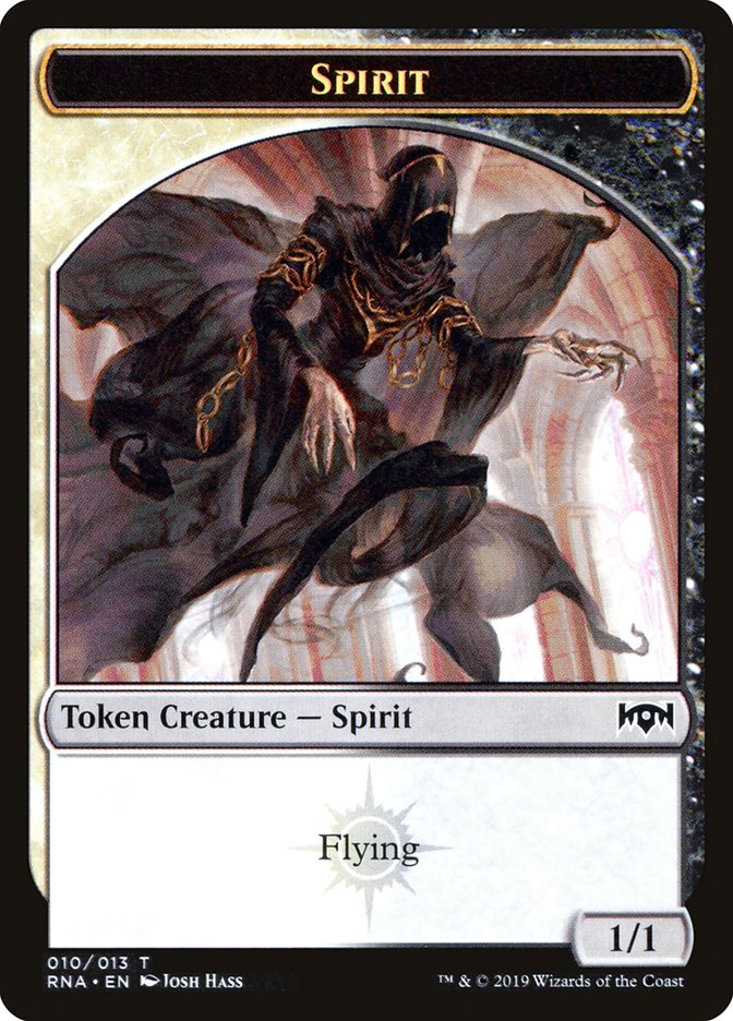 Bat // Spirit (010) Double-Sided Token [Ravnica Allegiance Guild Kit Tokens] | Lots Moore NSW