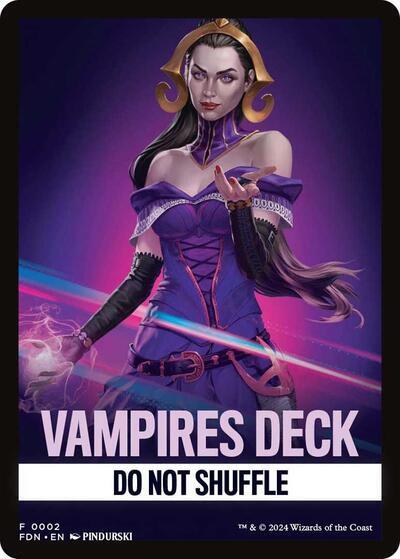 Vampires Deck Theme Card [Foundations Tokens] | Lots Moore NSW
