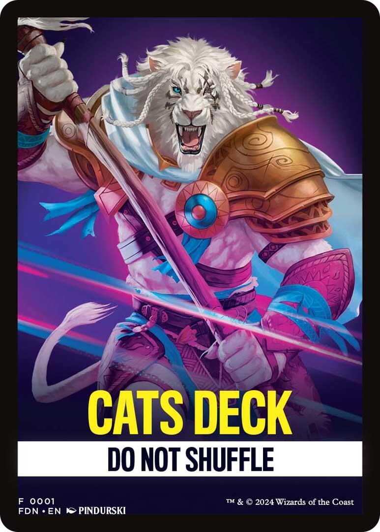 Cats Deck Theme Card [Foundations Tokens] | Lots Moore NSW