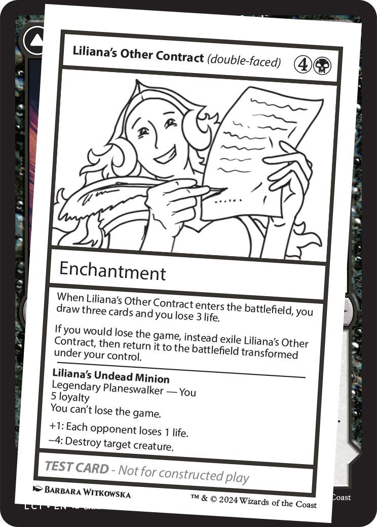 Liliana's Other Contract (double-faced) [Mystery Booster 2 Playtest Cards] | Lots Moore NSW