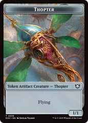 Thopter // Gnome Double-Sided Token [Edge of Eternities Commander Tokens] | Lots Moore NSW