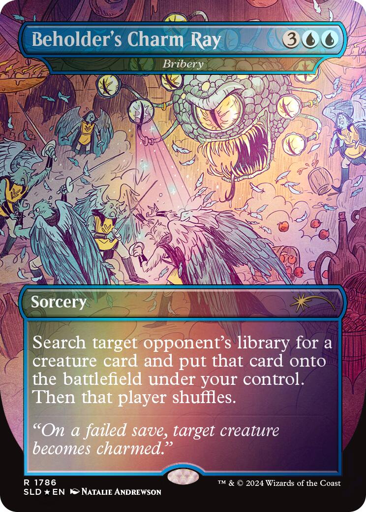 Beholder's Charm Ray - Bribery (Rainbow Foil) [Secret Lair Drop Series] | Lots Moore NSW