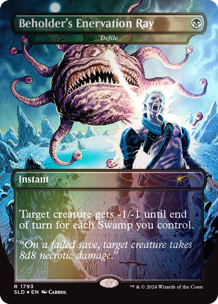 Beholder's Enervation Ray - Defile (Rainbow Foil) [Secret Lair Drop Series] | Lots Moore NSW