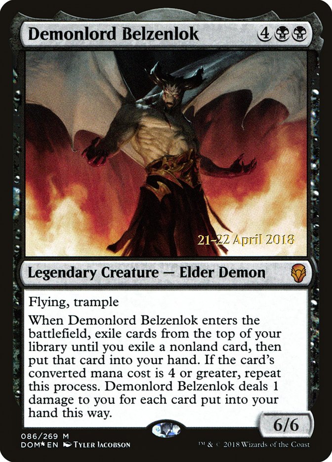 Demonlord Belzenlok [Dominaria Prerelease Promos] | Lots Moore NSW