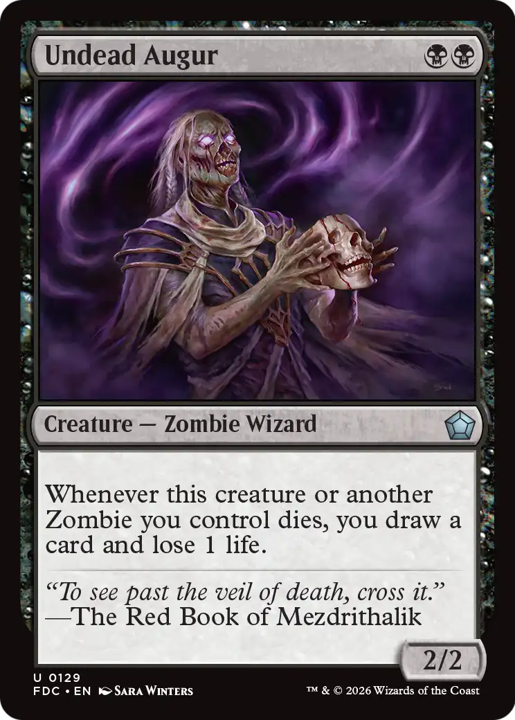 Undead Augur [Foundations Commander] | Lots Moore NSW