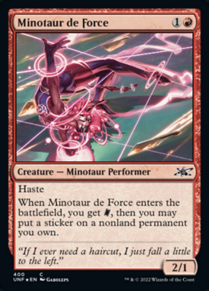 Minotaur de Force (Galaxy Foil) [Unfinity] | Lots Moore NSW