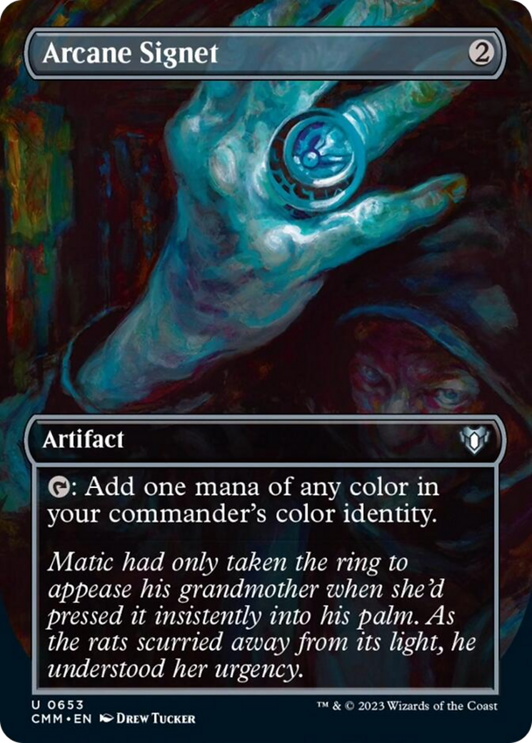 Arcane Signet (Borderless Alternate Art) [Commander Masters] | Lots Moore NSW