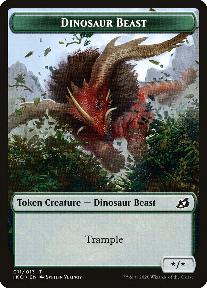 Dinosaur Beast Token [Ikoria: Lair of Behemoths Tokens] | Lots Moore NSW