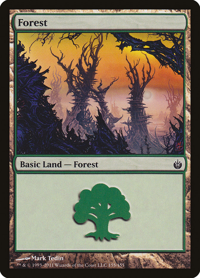 Forest (155) [Mirrodin Besieged] | Lots Moore NSW